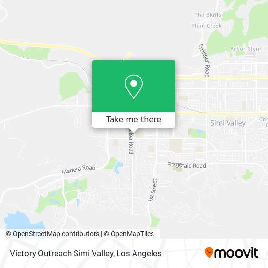 Victory Outreach Simi Valley map
