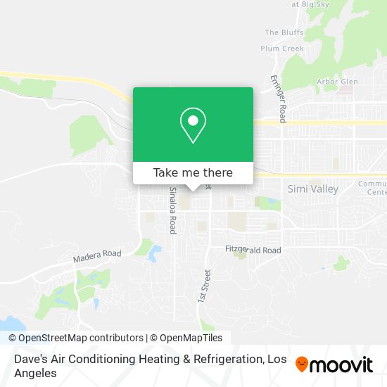 Mapa de Dave's Air Conditioning Heating & Refrigeration