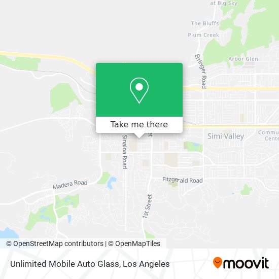 Unlimited Mobile Auto Glass map