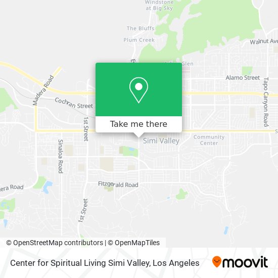 Mapa de Center for Spiritual Living Simi Valley