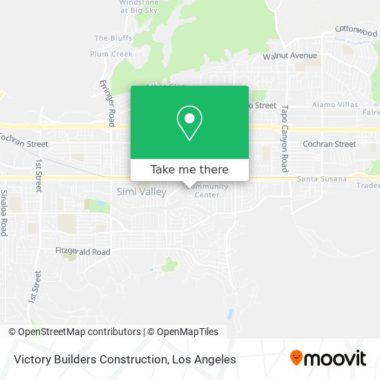 Victory Builders Construction map