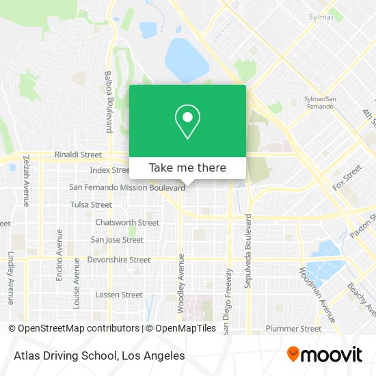 Atlas Driving School map