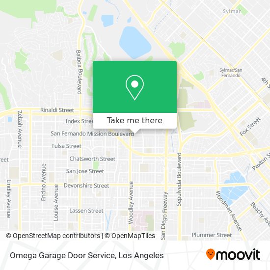 Mapa de Omega Garage Door Service