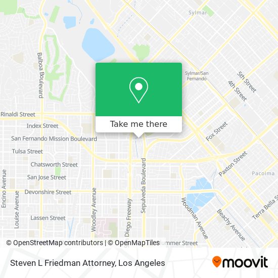 Steven L Friedman Attorney map