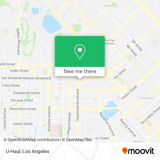 U-Haul map