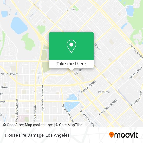 House Fire Damage map