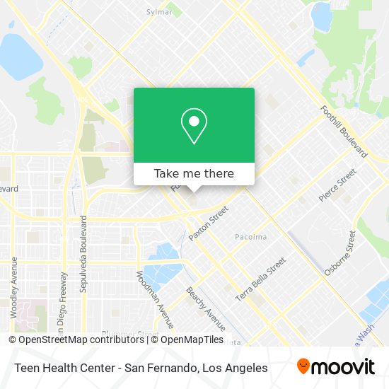 Teen Health Center - San Fernando map