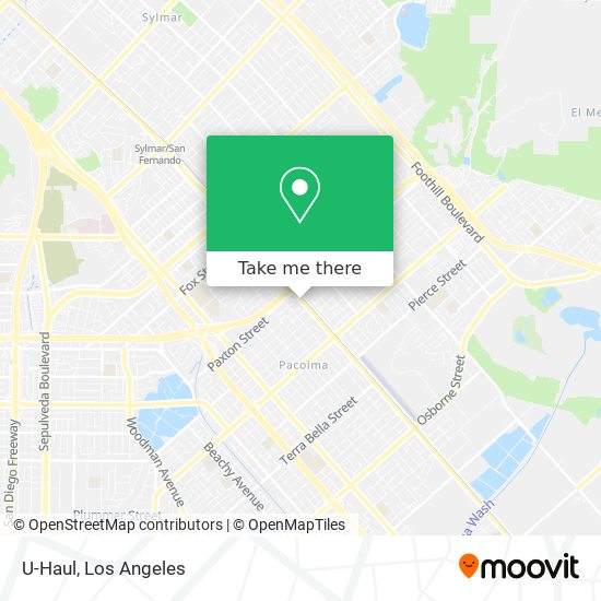 U-Haul map