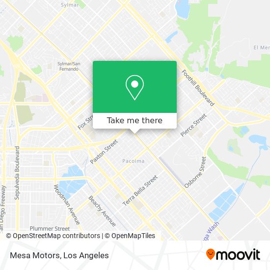 Mesa Motors map