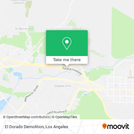 El Dorado Demolition map