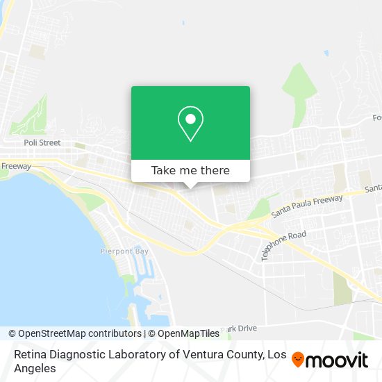 Mapa de Retina Diagnostic Laboratory of Ventura County