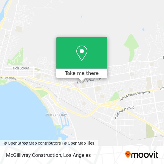 Mapa de McGillivray Construction