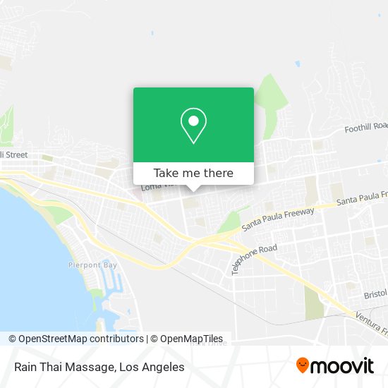 Rain Thai Massage map