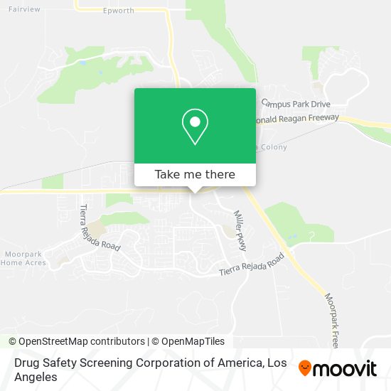 Drug Safety Screening Corporation of America map