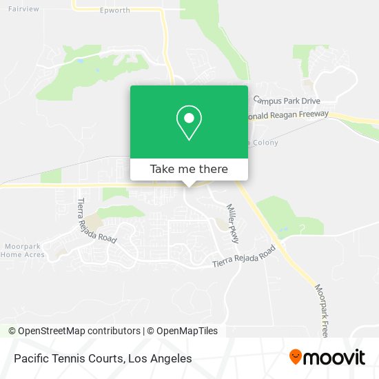 Pacific Tennis Courts map