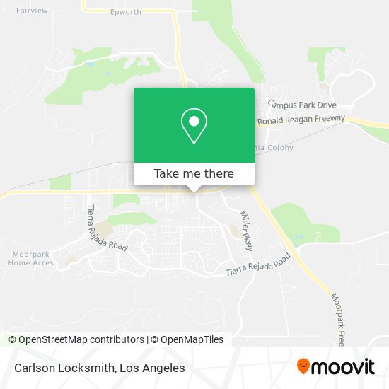 Carlson Locksmith map