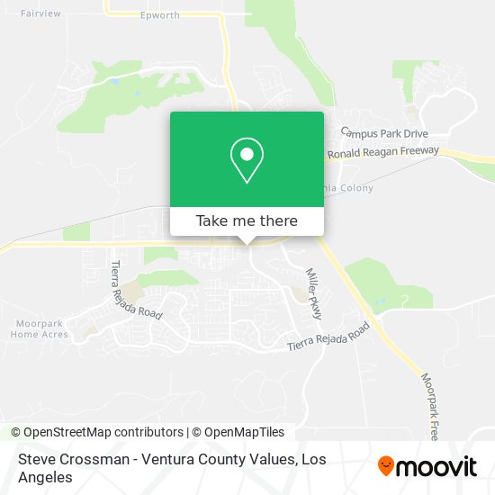 Steve Crossman - Ventura County Values map