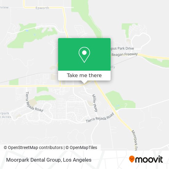 Mapa de Moorpark Dental Group