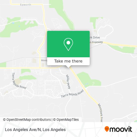 Los Angeles Ave/N map