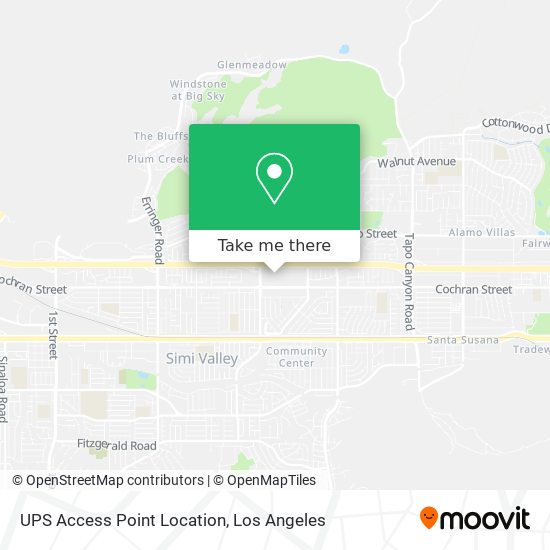 Mapa de UPS Access Point Location