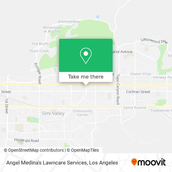 Angel Medina's Lawncare Services map