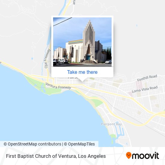 Mapa de First Baptist Church of Ventura