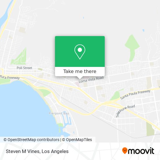 Steven M Vines map