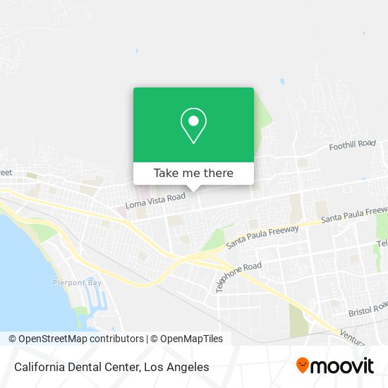 California Dental Center map