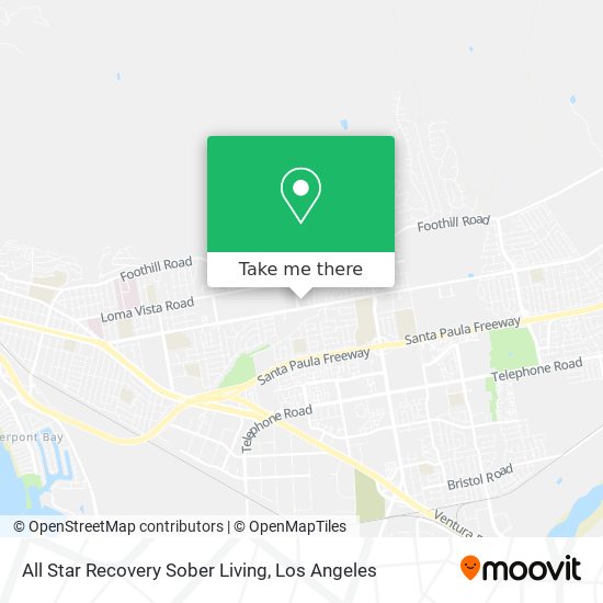 All Star Recovery Sober Living map
