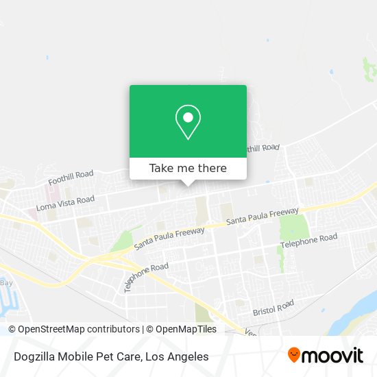 Mapa de Dogzilla Mobile Pet Care