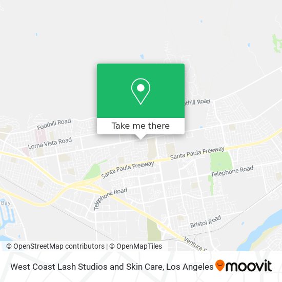 Mapa de West Coast Lash Studios and Skin Care