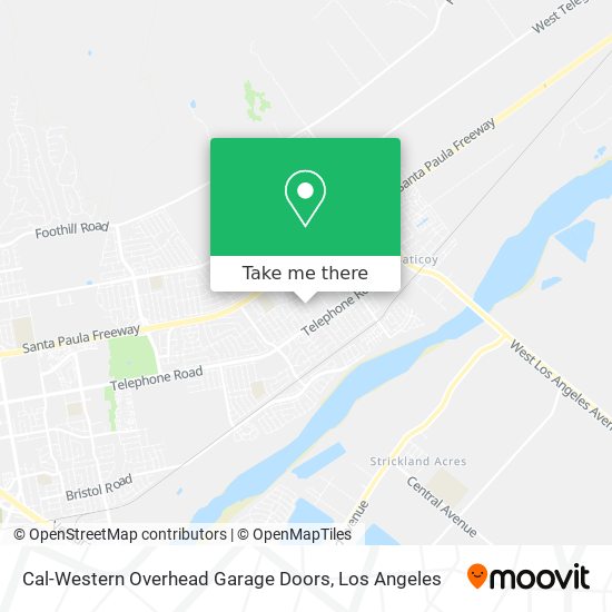 Mapa de Cal-Western Overhead Garage Doors
