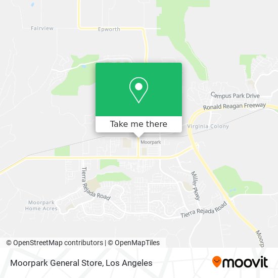 Moorpark General Store map