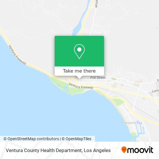Ventura County Health Department map