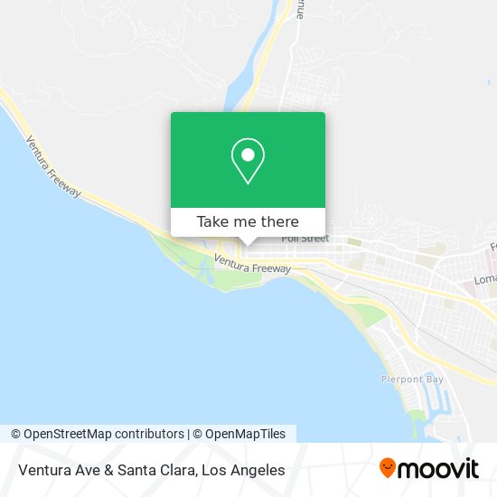 Ventura Ave & Santa Clara map
