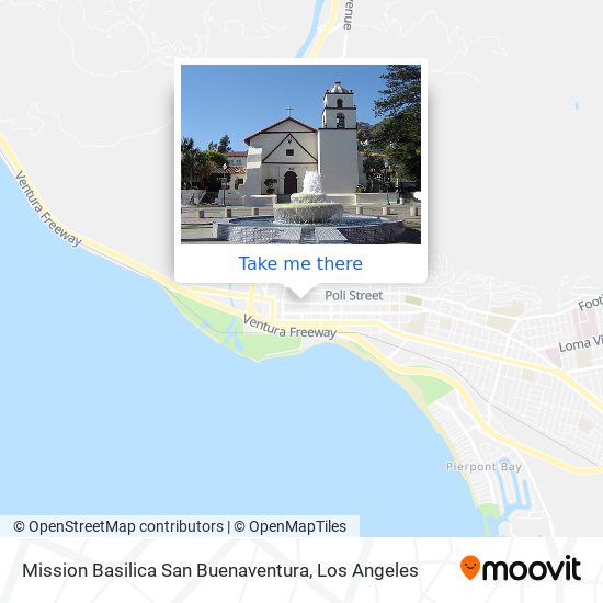 Mission Basilica San Buenaventura map