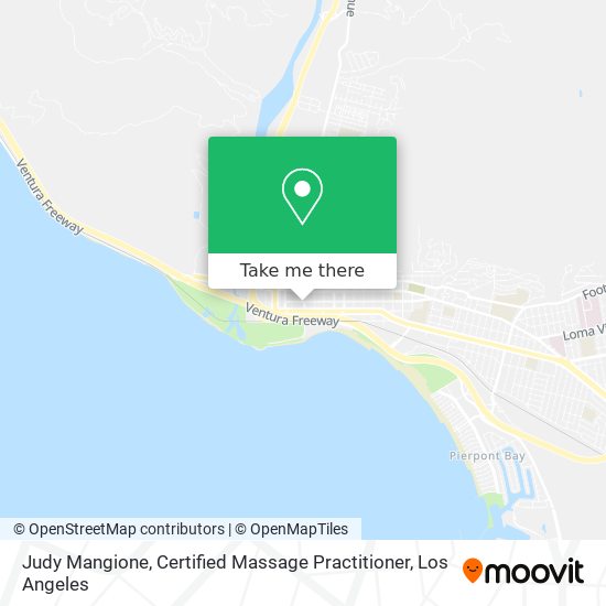 Judy Mangione, Certified Massage Practitioner map