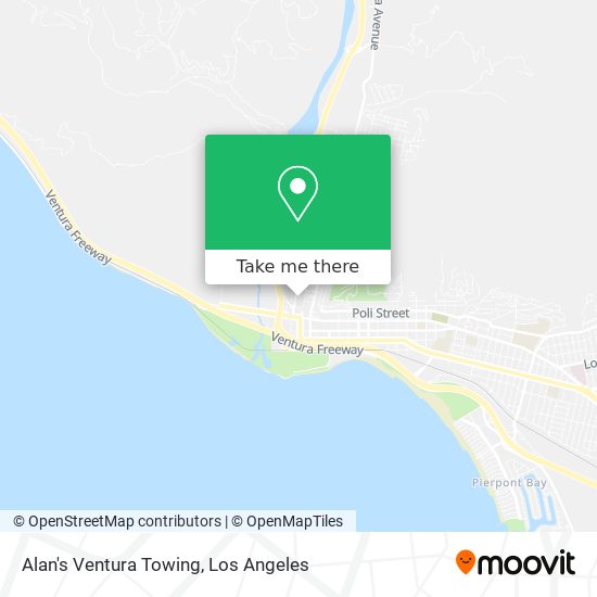 Alan's Ventura Towing map