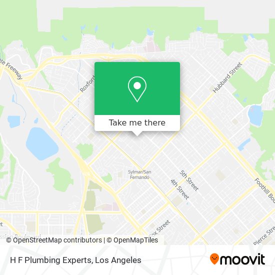 H F Plumbing Experts map