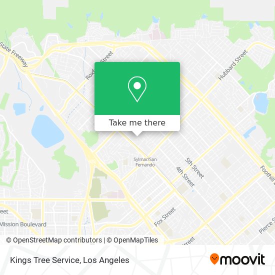 Mapa de Kings Tree Service