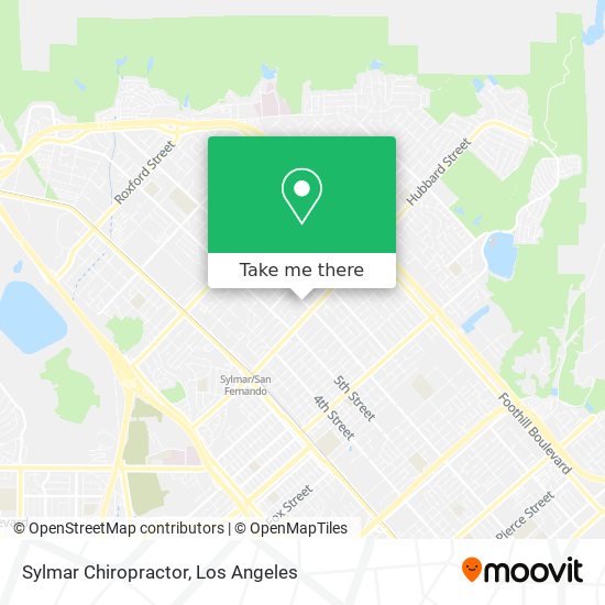 Sylmar Chiropractor map