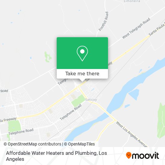 Mapa de Affordable Water Heaters and Plumbing