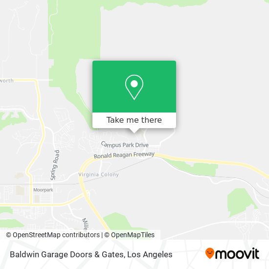 Mapa de Baldwin Garage Doors & Gates