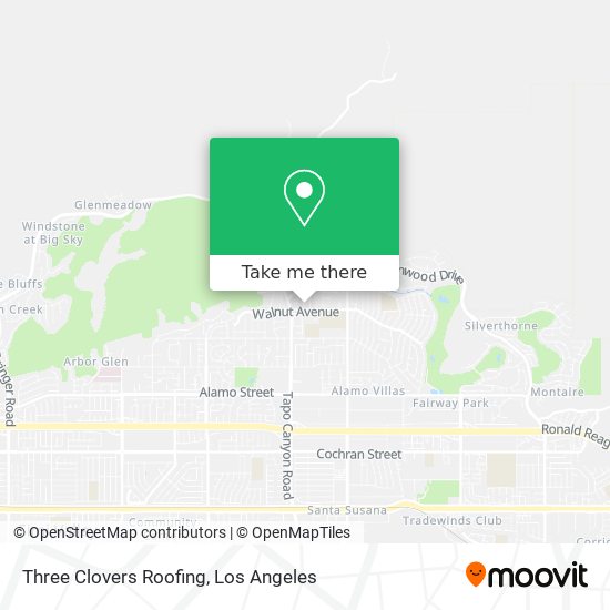 Three Clovers Roofing map