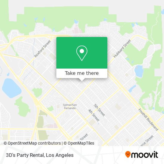 Mapa de 3D's Party Rental