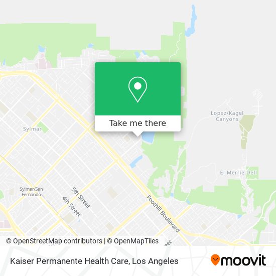 Kaiser Permanente Health Care map