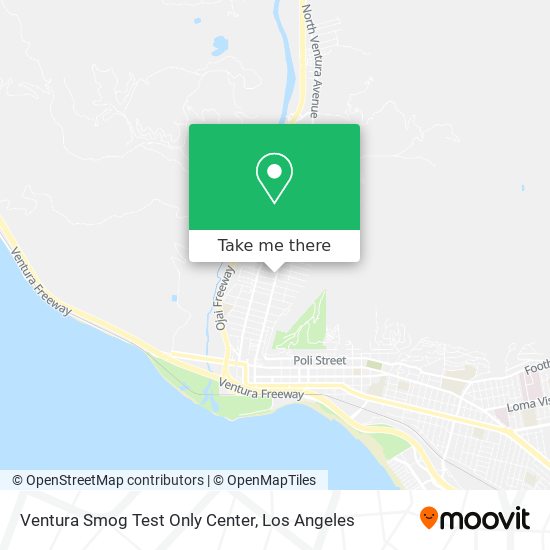 Ventura Smog Test Only Center map