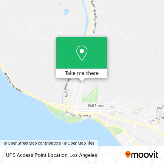 UPS Access Point Location map