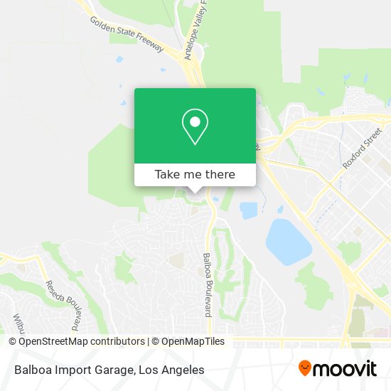 Balboa Import Garage map