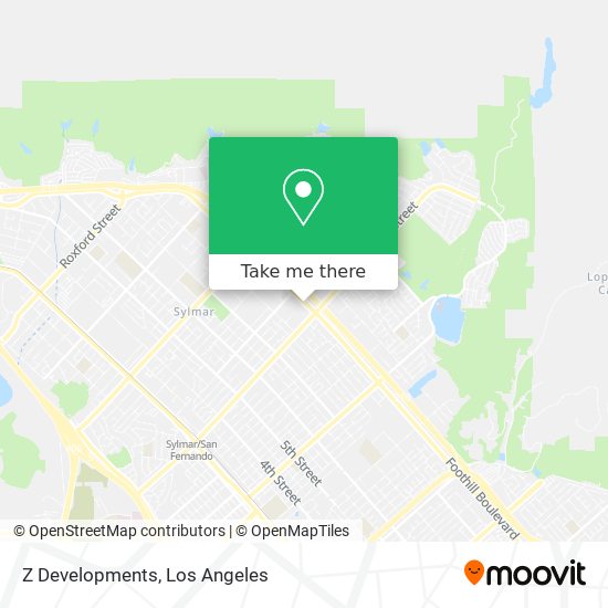 Z Developments map